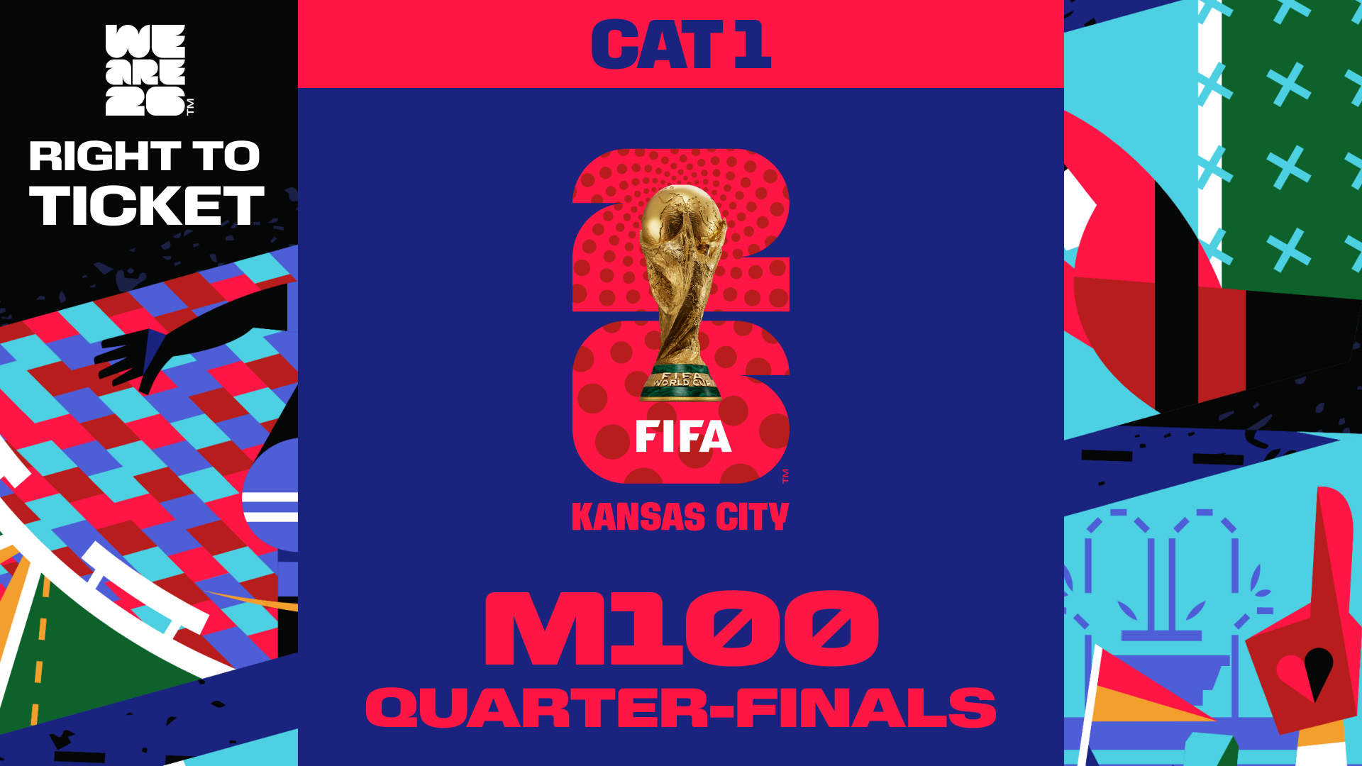 Collectible also valid as Right To Ticket Category 1 for M100