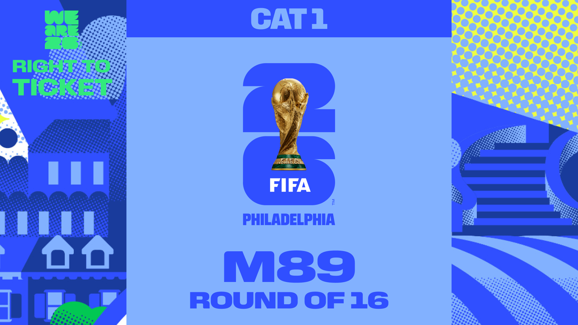 FIFA 100周年記念セット 公式プログラム FIFA World Cup 26™: Category 1 Right To Ticket - M89