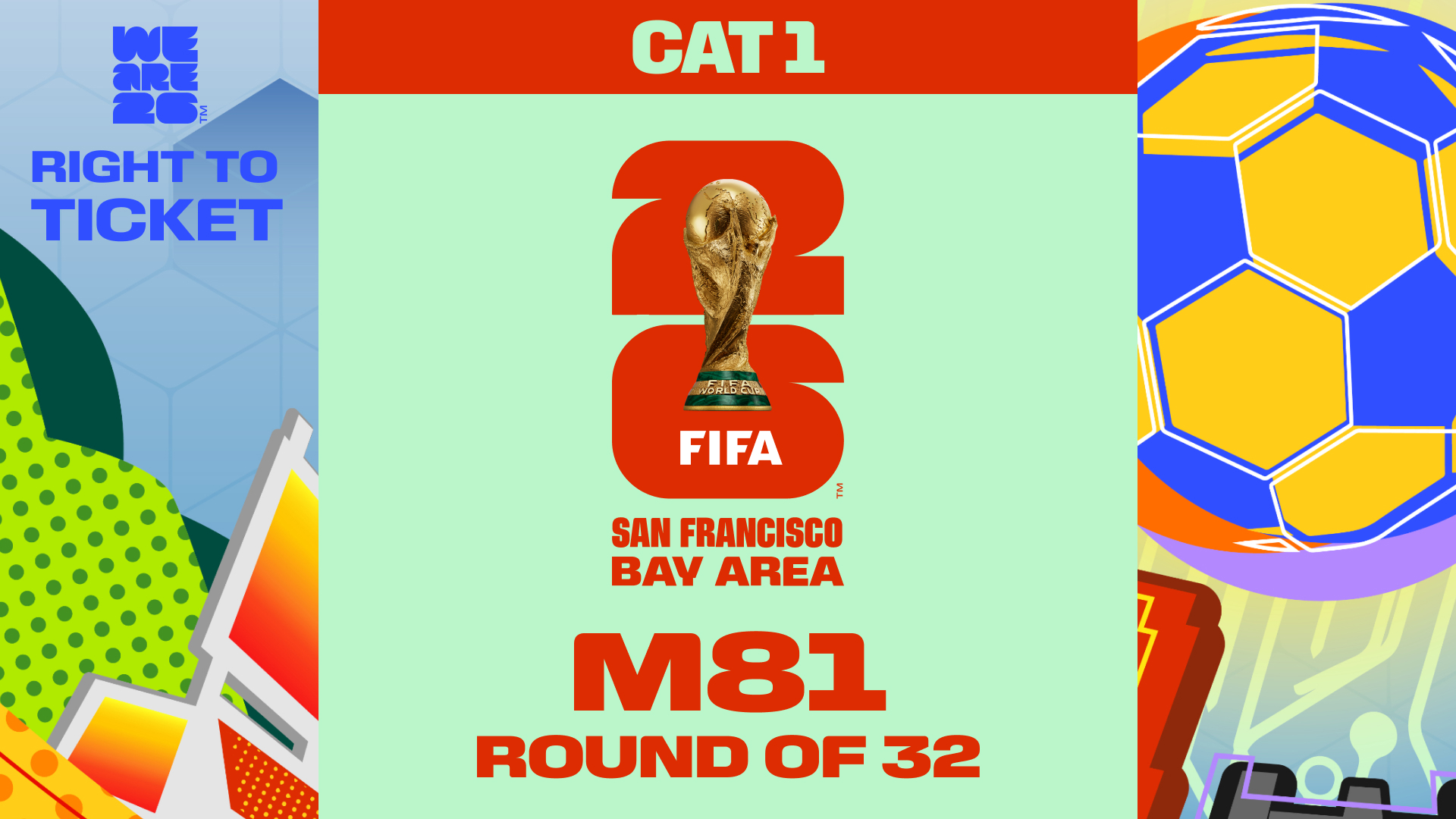 FIFA World Cup 26™: Category 1 Right To Ticket - M81